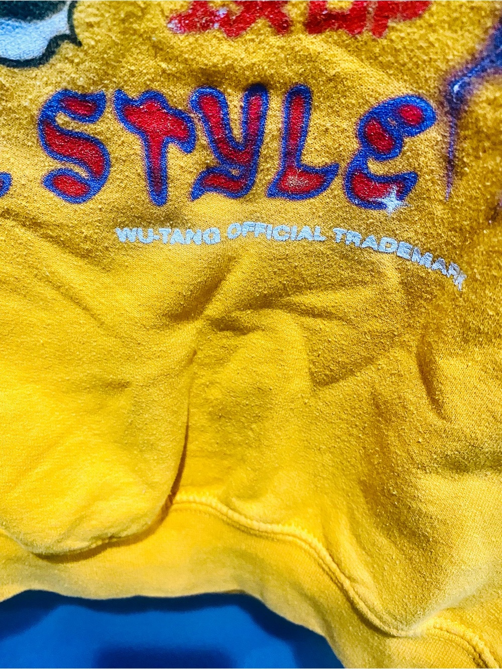 Vintage Unisex Official Wu-Tang Tiger Style Yellow Graphic Sweatshirt - Picture 3 of 5